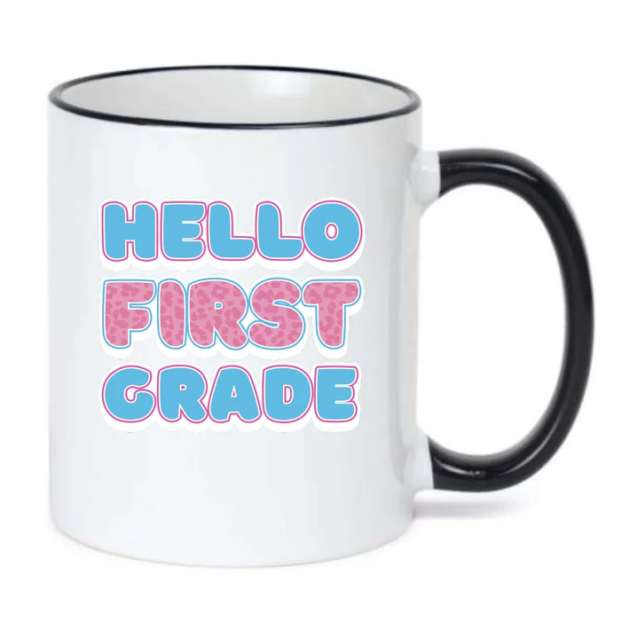 Hello First Grade Back To School Black Color Changing Mug