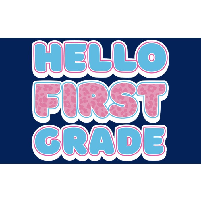 Hello First Grade Back To School Bumper Sticker