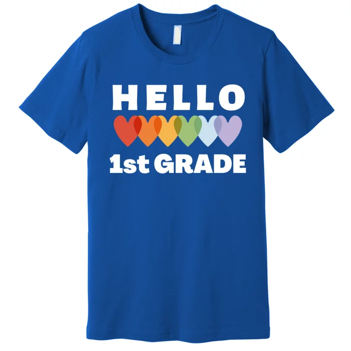 Hello First Grade Cute Gift Premium T-Shirt