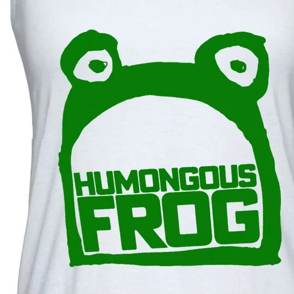 Humongous Frog Green Ladies Essential Flowy Tank