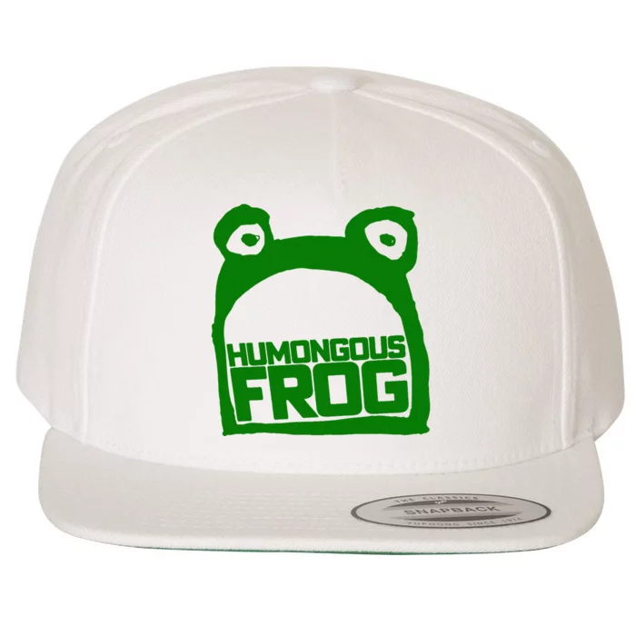 Humongous Frog Green Wool Snapback Cap