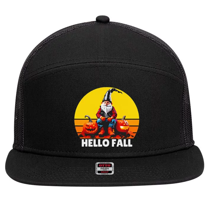 Hello Fall Genome Retro 7 Panel Mesh Trucker Snapback Hat