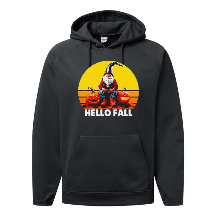 Hello Fall Genome Retro Performance Fleece Hoodie