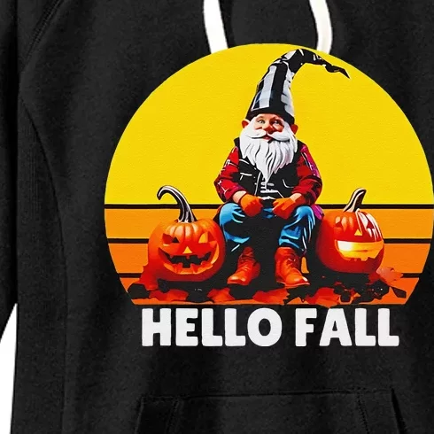 Hello Fall Genome Retro Women's Fleece Hoodie