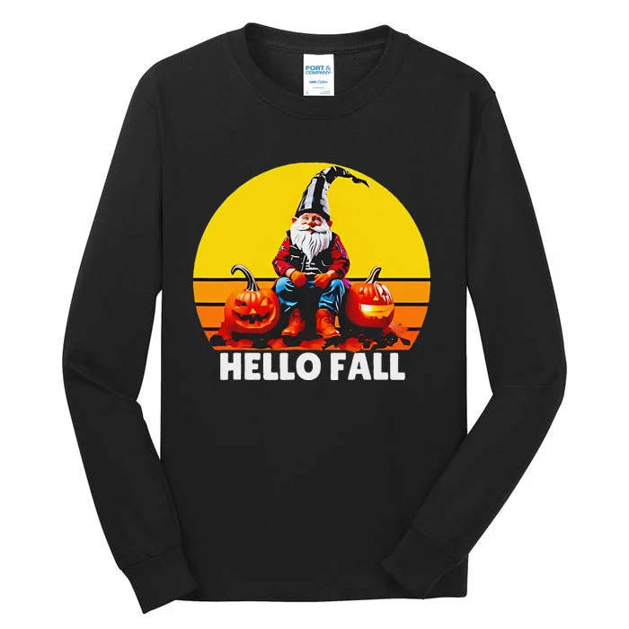 Hello Fall Genome Retro Tall Long Sleeve T-Shirt