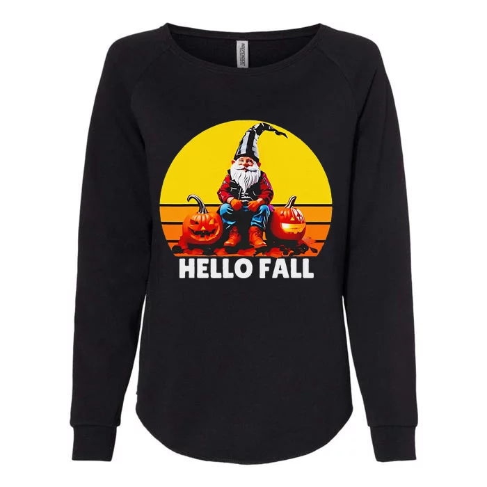 Hello Fall Genome Retro Womens California Wash Sweatshirt