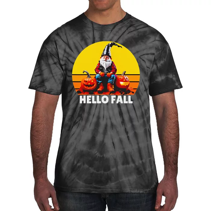 Hello Fall Genome Retro Tie-Dye T-Shirt