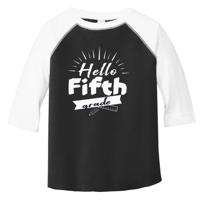 Hello Fifth Grade Toddler Fine Jersey T-Shirt