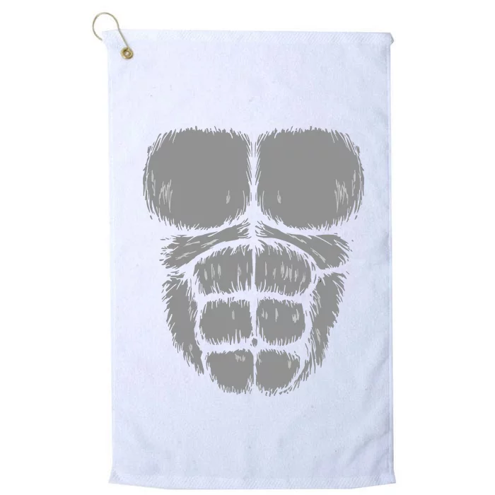 Halloween Funny Gorilla Monkey Belly Chest Costume Platinum Collection Golf Towel