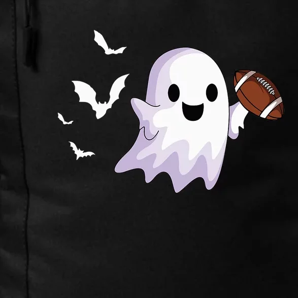 Halloween Football Ghost Playing All Hallows Day Daily Commute Backpack