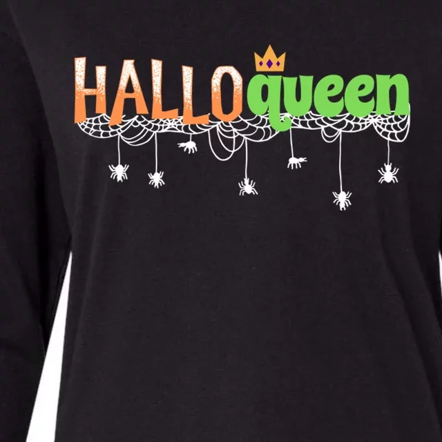 Halloween For Girls Halloween Queen Womens Cotton Relaxed Long Sleeve T-Shirt