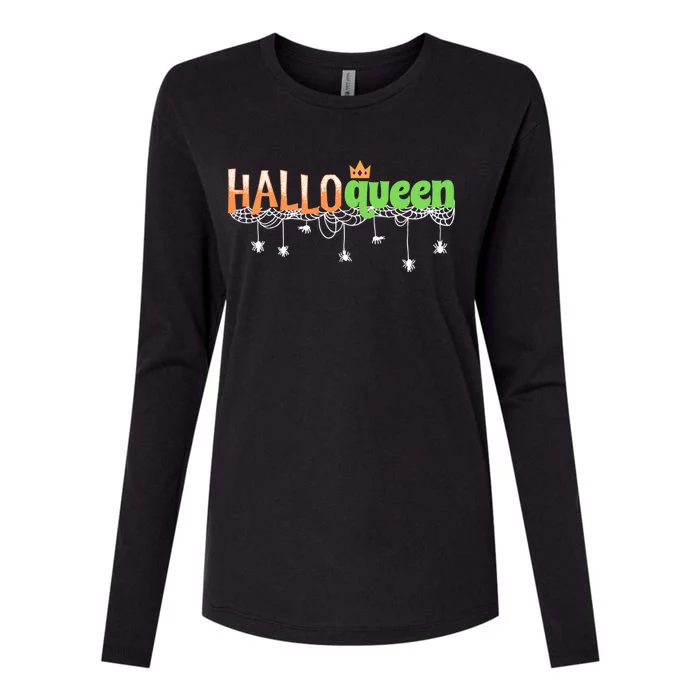 Halloween For Girls Halloween Queen Womens Cotton Relaxed Long Sleeve T-Shirt