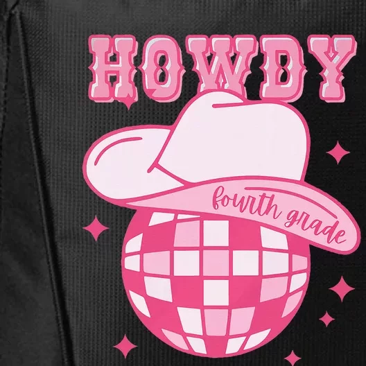 Howdy Fourth Grade Disco Cowboy Back To School Teacher City Backpack