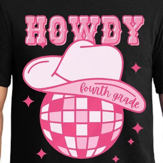 Howdy Fourth Grade Disco Cowboy Back To School Teacher Pajama Set