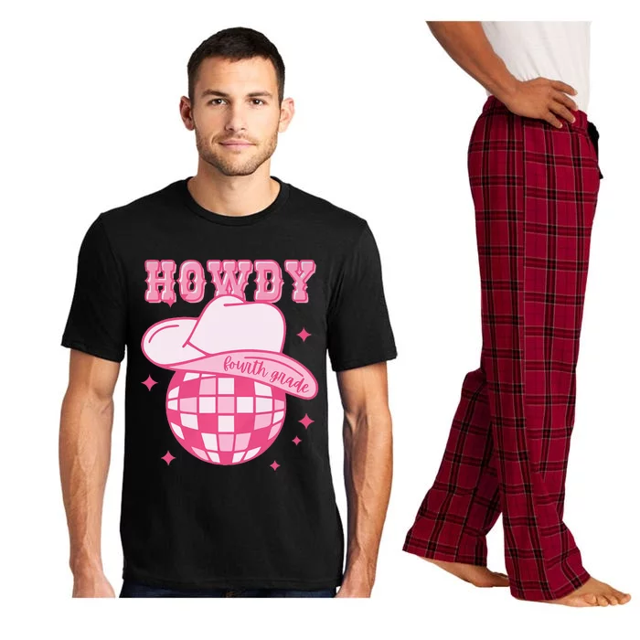 Howdy Fourth Grade Disco Cowboy Back To School Teacher Pajama Set