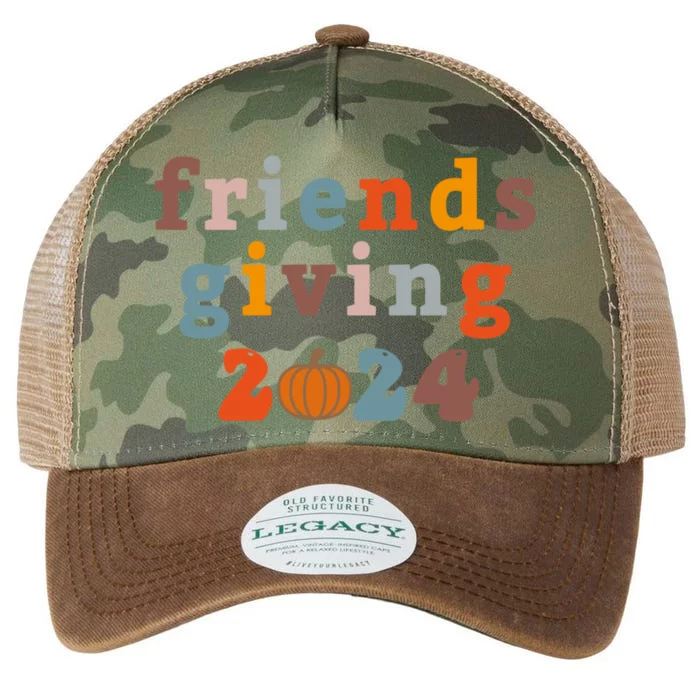 Happy Friends Giving 2024 Cozy Season Thanksgiving Gift Legacy Tie Dye Trucker Hat