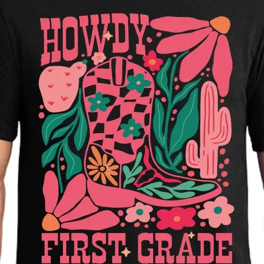 Howdy First Grade 1st Grade Teacher Pajama Set