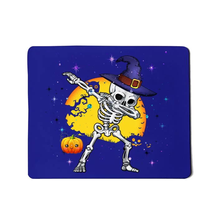 Halloween Funny Gift Dabbing Skeleton Witch Meaningful Gift Mousepad