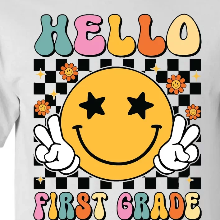 Hello First Grade Team 1st Grade Teacher Girl Back To School Tall T-Shirt