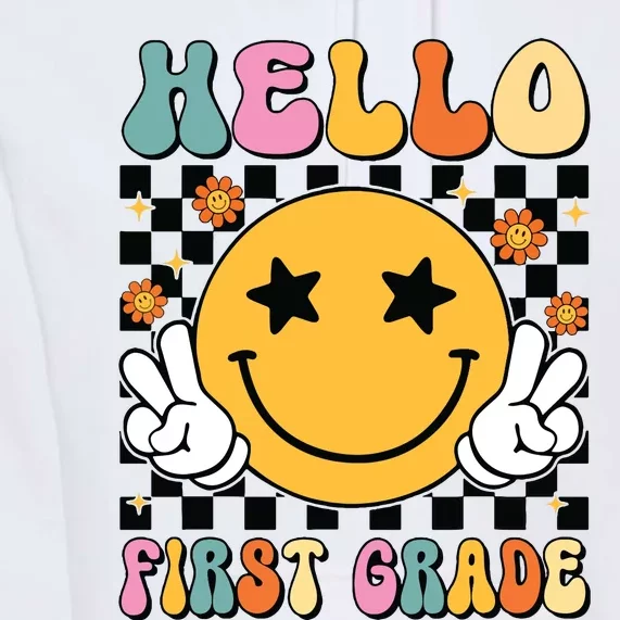 Hello First Grade Team 1st Grade Teacher Girl Back To School Premium Hoodie