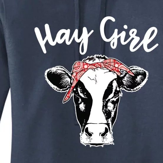 Hay Farmer Gift Cattle Cow Lovers Women's Pullover Hoodie