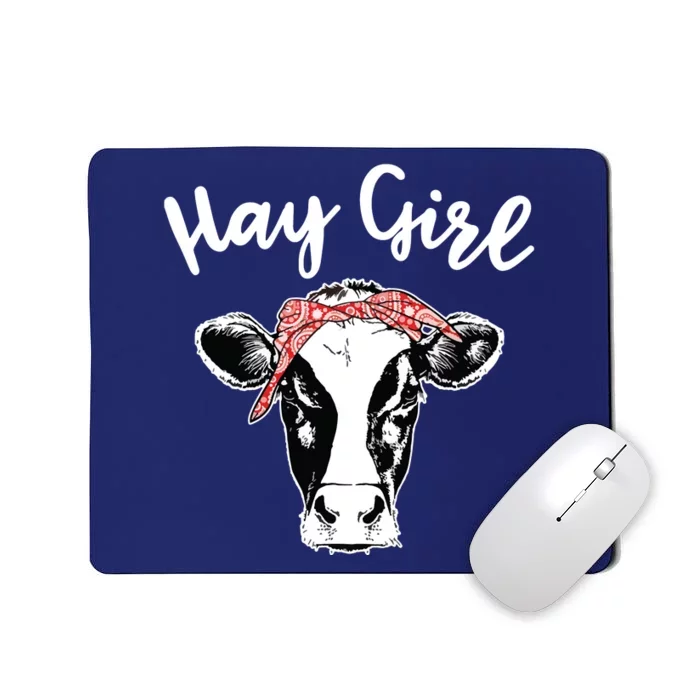 Hay Farmer Gift Cattle Cow Lovers Mousepad