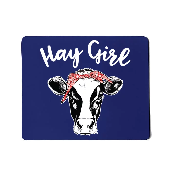 Hay Farmer Gift Cattle Cow Lovers Mousepad