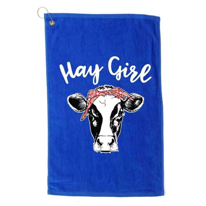 Hay Farmer Gift Cattle Cow Lovers Platinum Collection Golf Towel