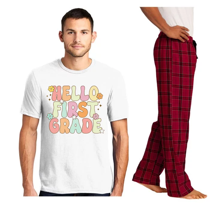 Hello First Grade Team 1st Grade Back To School Teacher Pajama Set