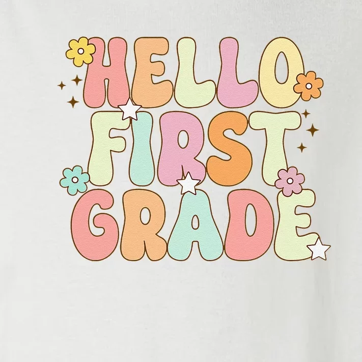 Hello First Grade Team 1st Grade Back To School Teacher Toddler Long Sleeve Shirt