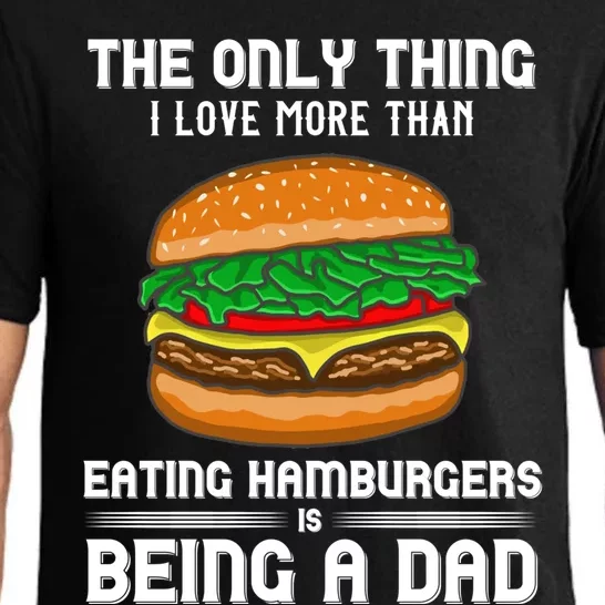 Hamburger Foodie Grillmaster Food Fan Dad Chef Father's Day Gift Pajama Set