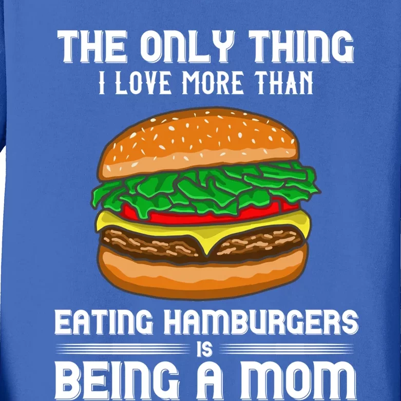 Hamburger Foodie Grillmaster Food Fan Mom Chef Mother's Day Gift Kids Long Sleeve Shirt