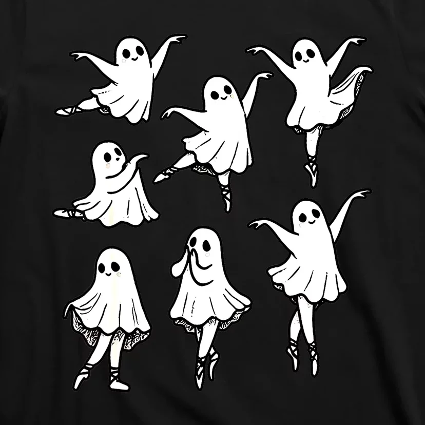 Halloween Funny Ghost Ballet Dancer Spooky Dance Teacher Gift T-Shirt