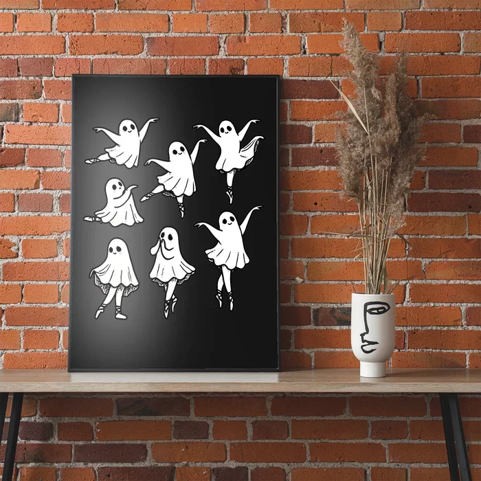 Halloween Funny Ghost Ballet Dancer Spooky Dance Teacher Gift Poster