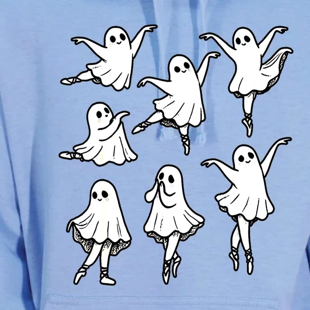 Halloween Funny Ghost Ballet Dancer Spooky Dance Teacher Gift Unisex Surf Hoodie