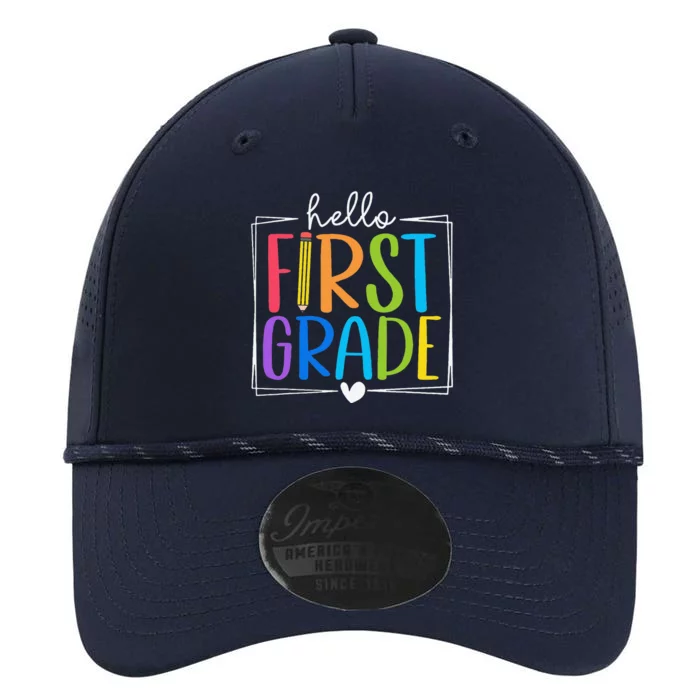 Hello First Grade Team 1st Grade Back To School Teacher Performance The Dyno Cap