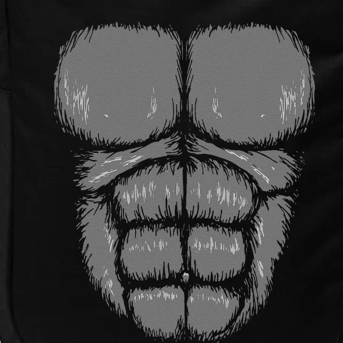 Halloween Funny Gorilla Monkey Belly Chest Costume Impact Tech Backpack