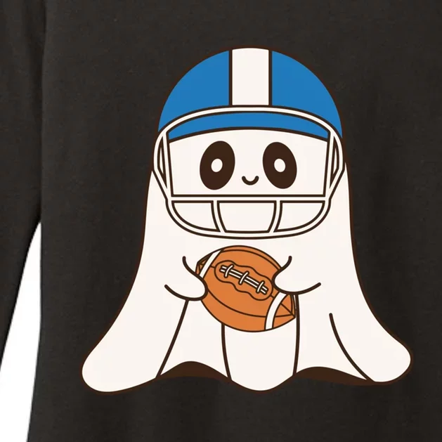 Halloween Football Ghost Mascot And Sports Lovers Funny Gift Womens CVC Long Sleeve Shirt