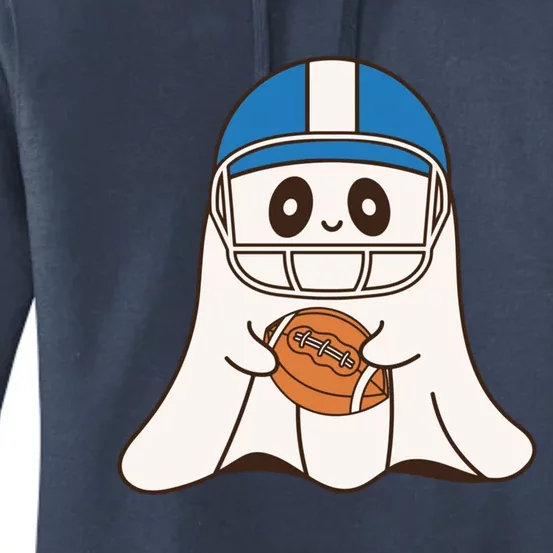 Halloween Football Ghost Mascot And Sports Lovers Funny Gift Women's Pullover Hoodie