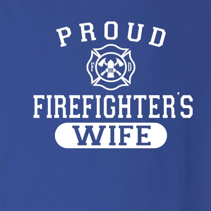 Husband Firefighter Gift For Wife Proud Firefighters Wife Gift Toddler Long Sleeve Shirt