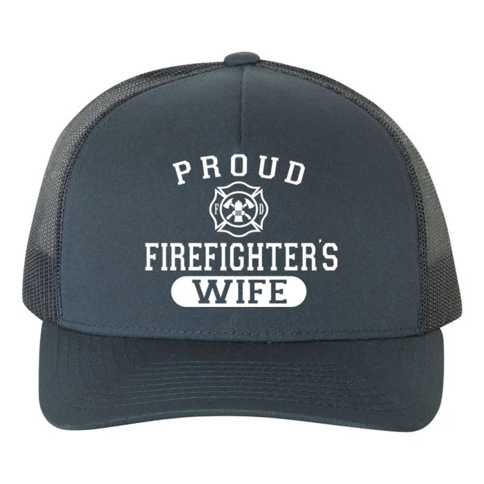 Husband Firefighter Gift For Wife Proud Firefighters Wife Gift Yupoong Adult 5-Panel Trucker Hat