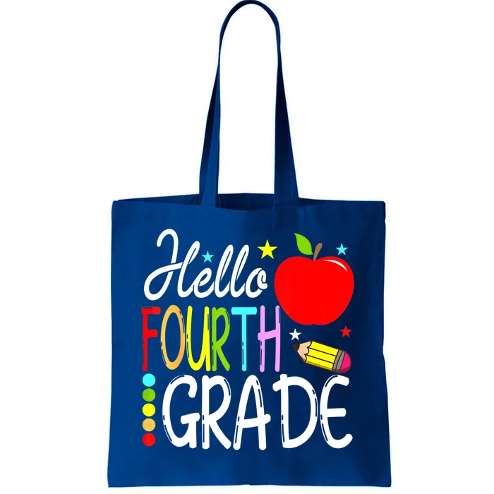 Hello Fourth Grade Team 4th Grade Back To School Teacher Tote Bag