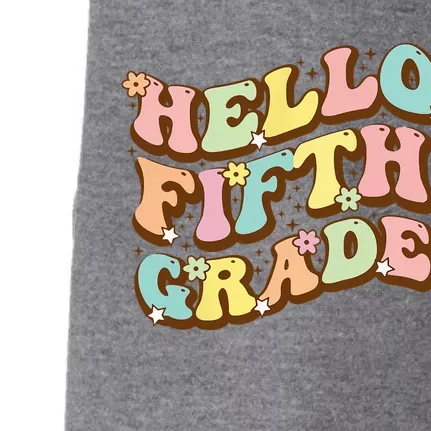 Hello Fifth Grade For Teachers And Students Back To School Doggie 3-End Fleece Hoodie