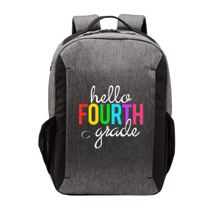 Hello Fourth Grade 4th First Day Of School Bright Teacher Vector Backpack