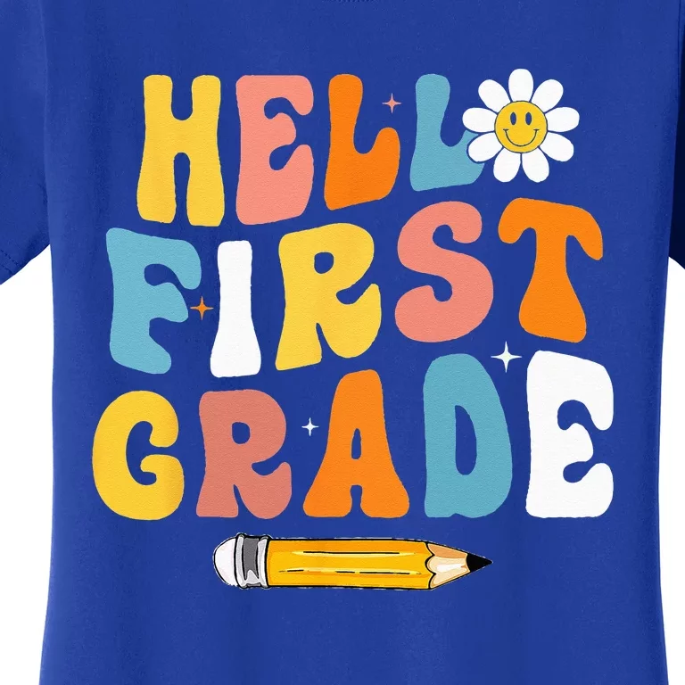 Hello First Grade Teachers Women Back To School Women's T-Shirt