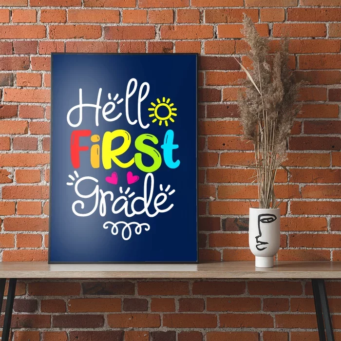 Hello First Grade Poster