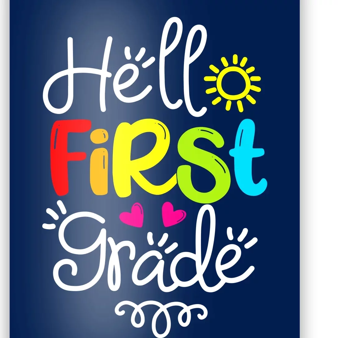 Hello First Grade Poster