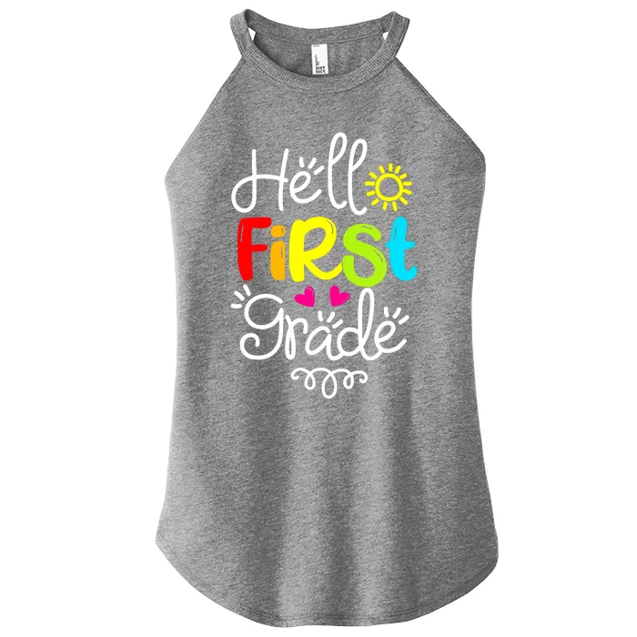 Hello First Grade Women’s Perfect Tri Rocker Tank