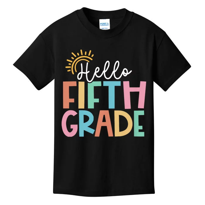 Hello Fifth Grade Team 5th Grade Back To School Teacher Kids T-Shirt