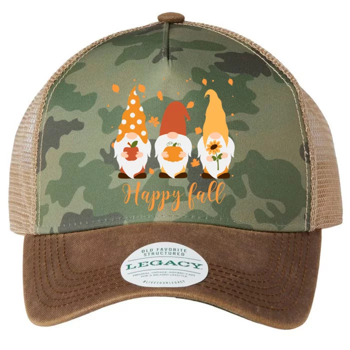 Happy Fall Gnome Festive Cute Legacy Tie Dye Trucker Hat